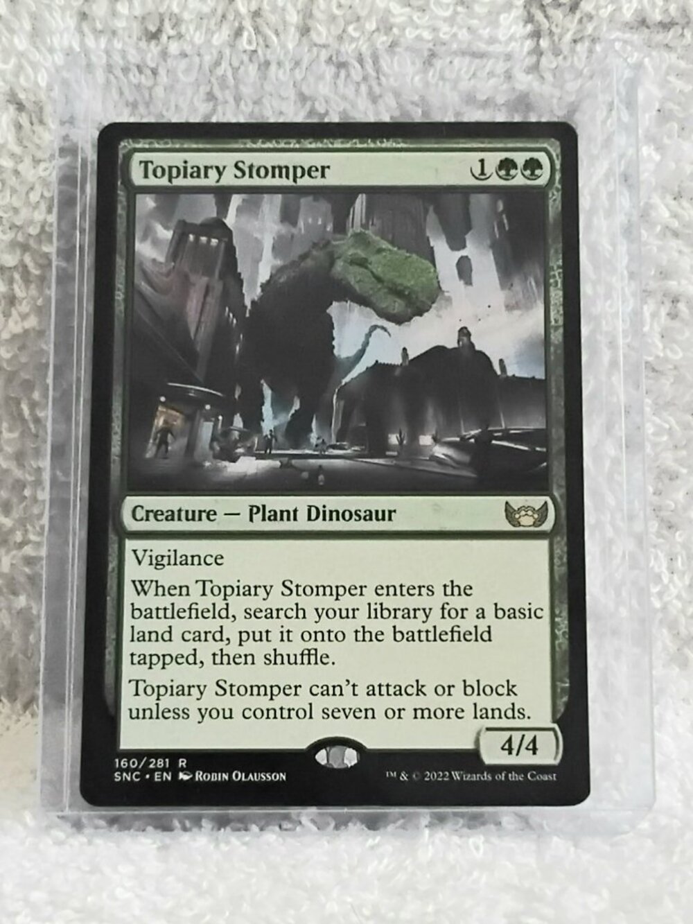 5/$20 Mint 2022 MTG Topiary Stomper Rare Card 160/281 Deckmaster!!